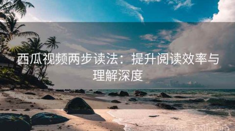 西瓜视频两步读法：提升阅读效率与理解深度