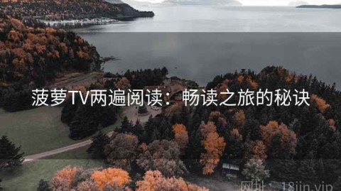 菠萝TV两遍阅读：畅读之旅的秘诀