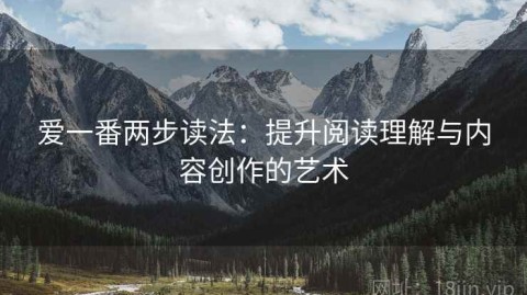 爱一番两步读法：提升阅读理解与内容创作的艺术